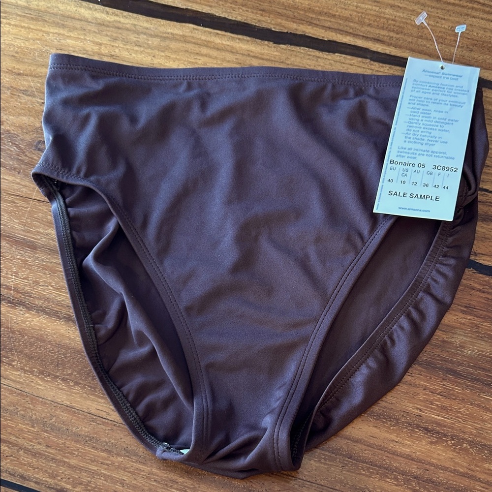 NWT Amorna Chocolate Women's Swim Bottom